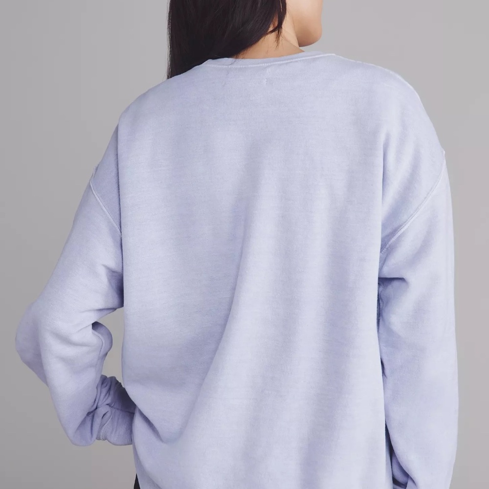 Anthropologie Game Night Graphic Martini Sweatshirt Top in Lavender NWT! - Picture 3 of 3